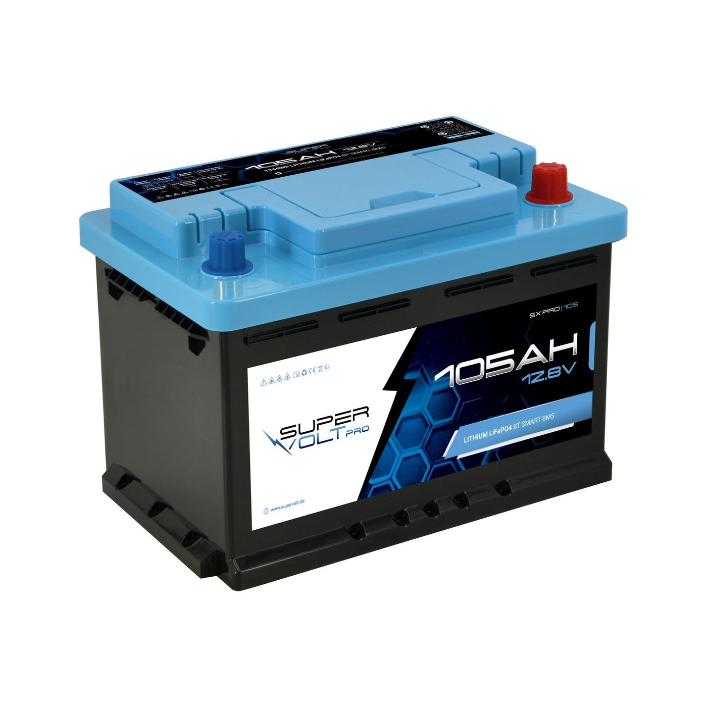 Supervolt Pro 105 Ah – BMS und Bluetooth-App