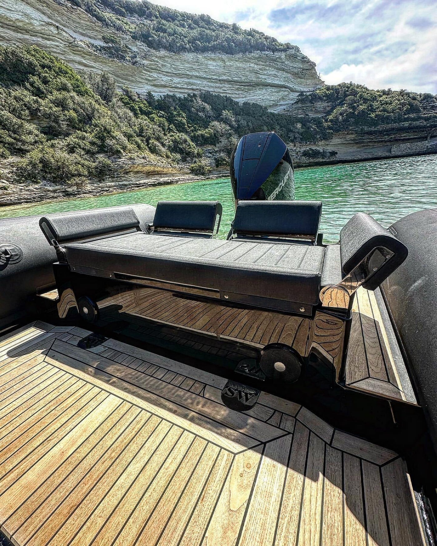 Achterdeck des Sea Water Phantom 260