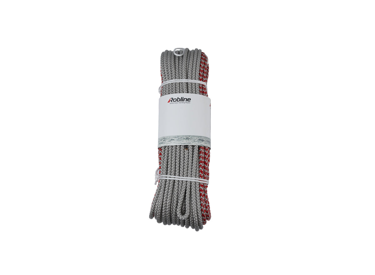 Robline Generic tapered – Detail der Taperung, rot-silber