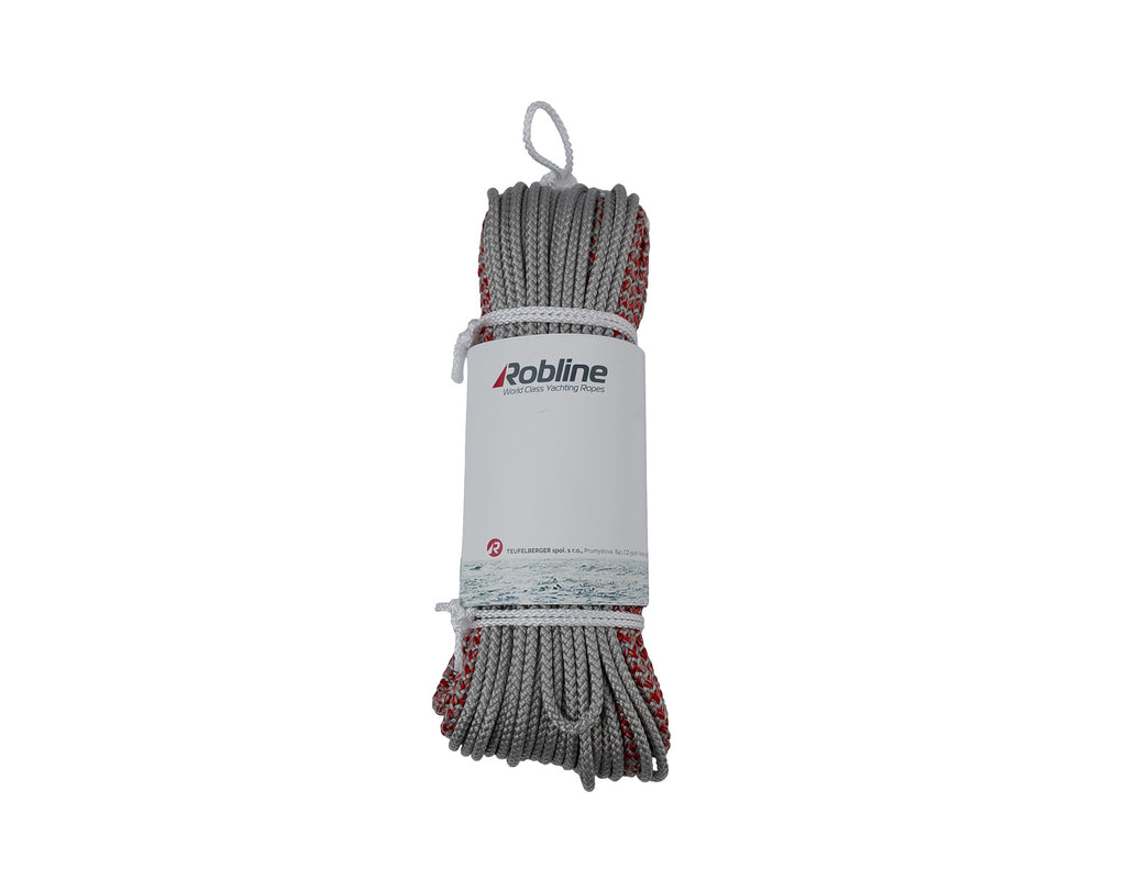 Robline Generic tapered – getaperte Schot rot-silber