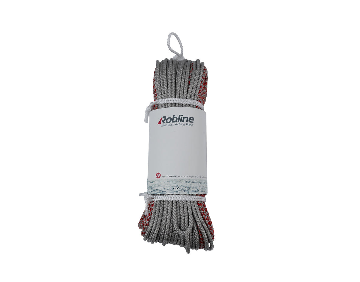 Robline Generic tapered – getaperte Schot rot-silber