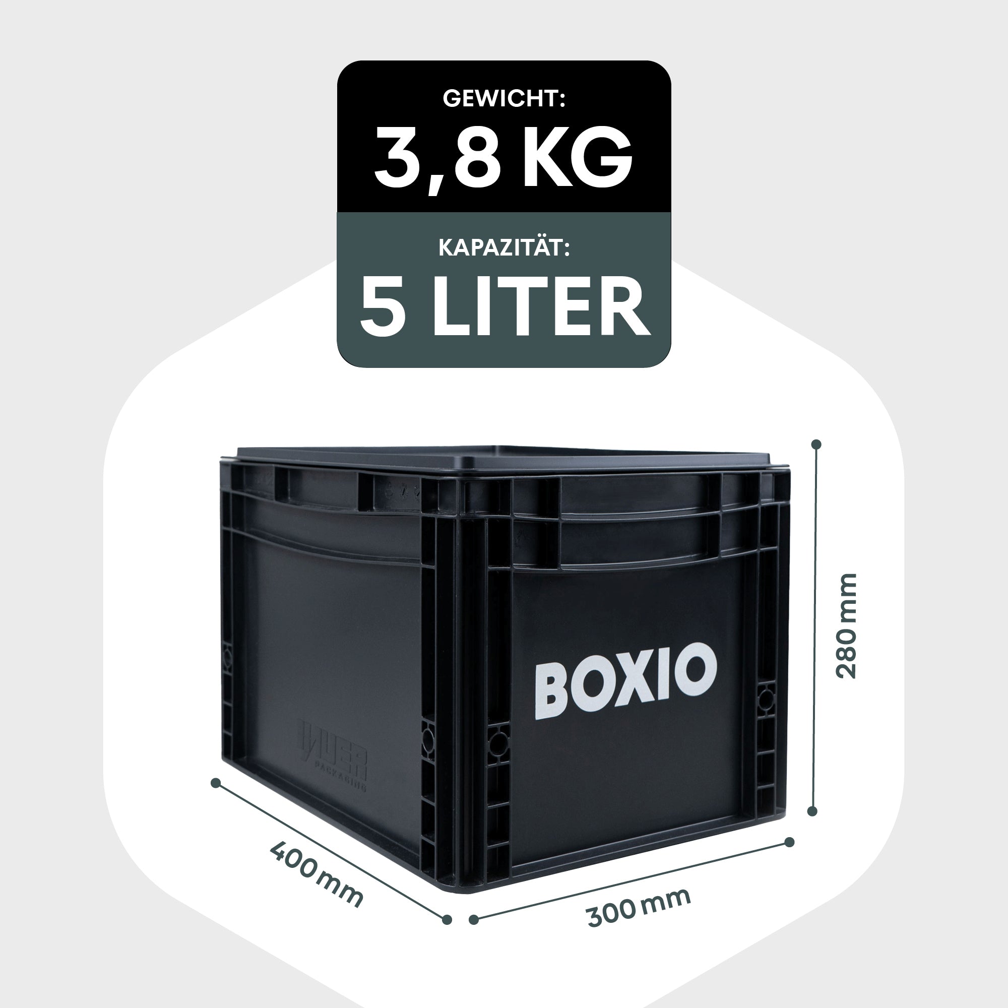BOXIO WASH mobiles Waschbecken im Eurobox-Format, Produktbild 2