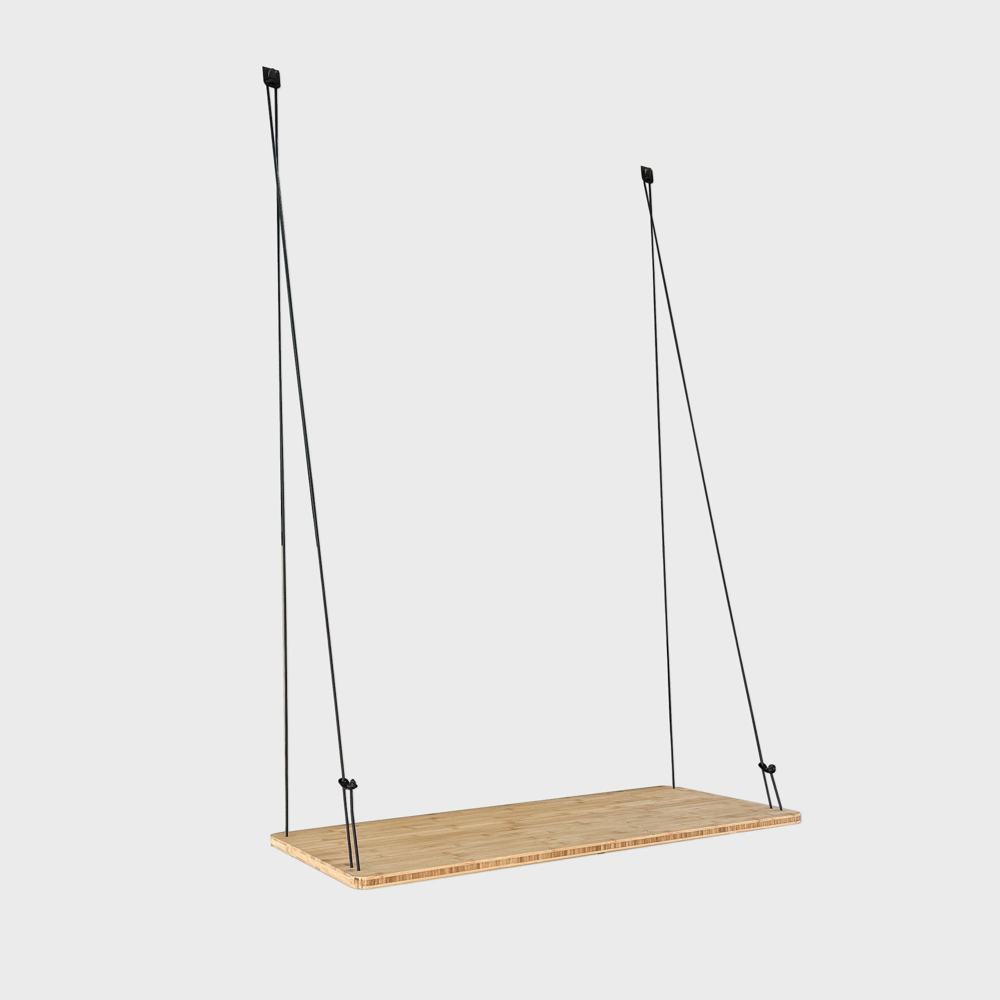 BOXIO DOORBOARD Bambus-Hängetisch an der Van-Schiebetür