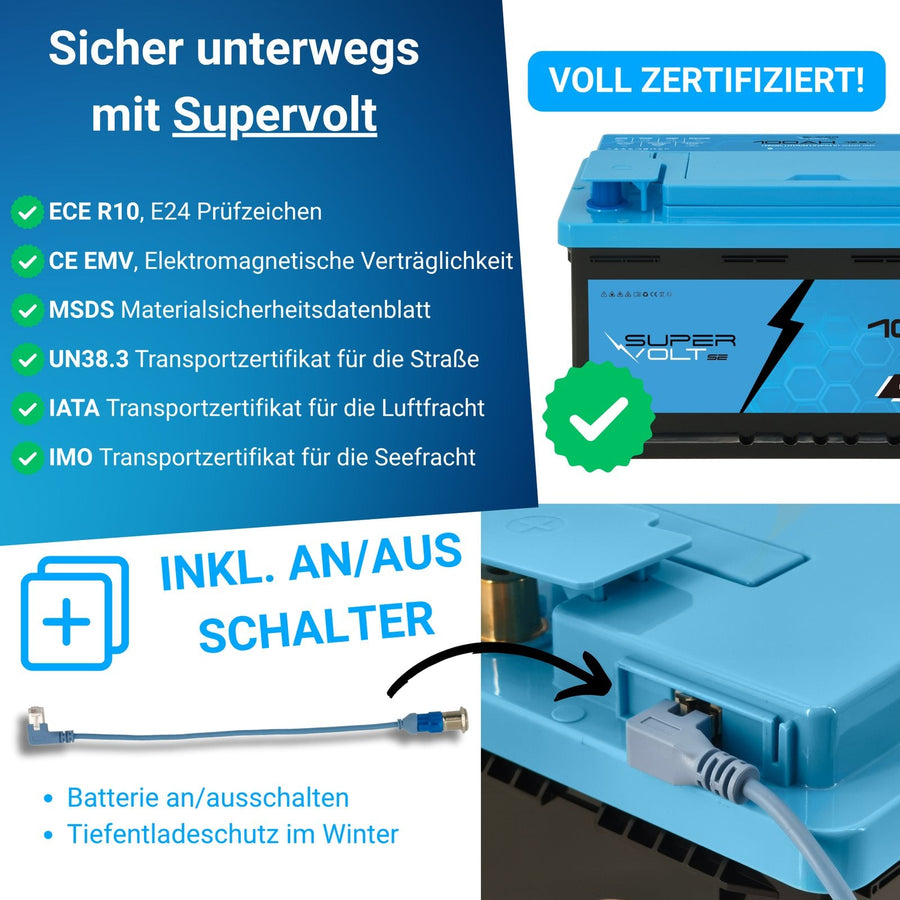 Supervolt SE 200 Ah Set – zwei LiFePO4 Batterien