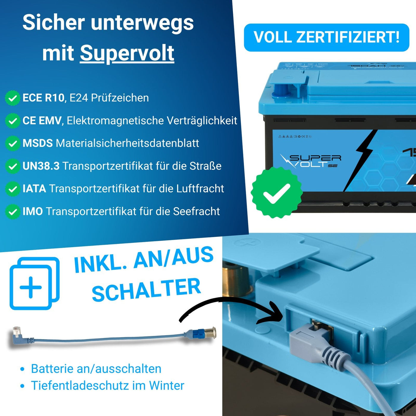 Supervolt SE 300 Ah Set – Vorteile
