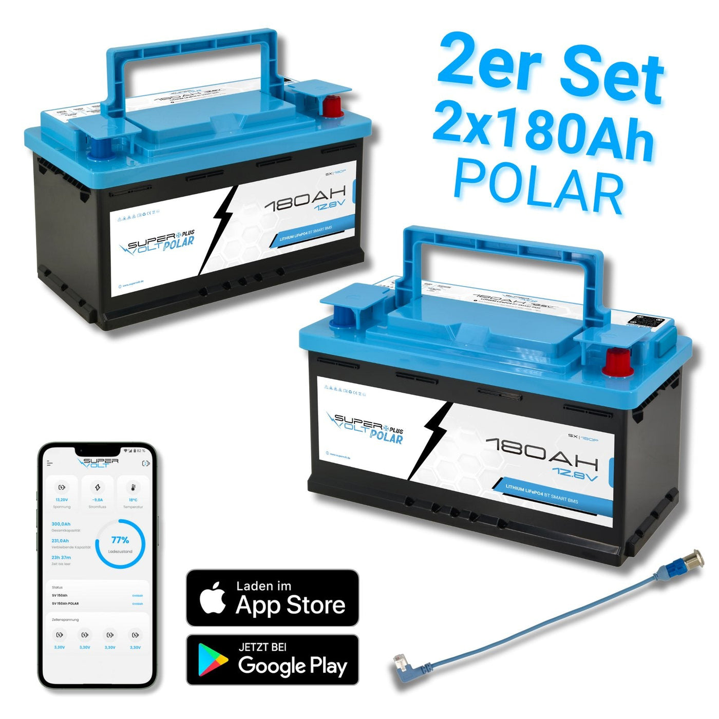 Supervolt Polar 360 Ah Set – Schraubgehäuse