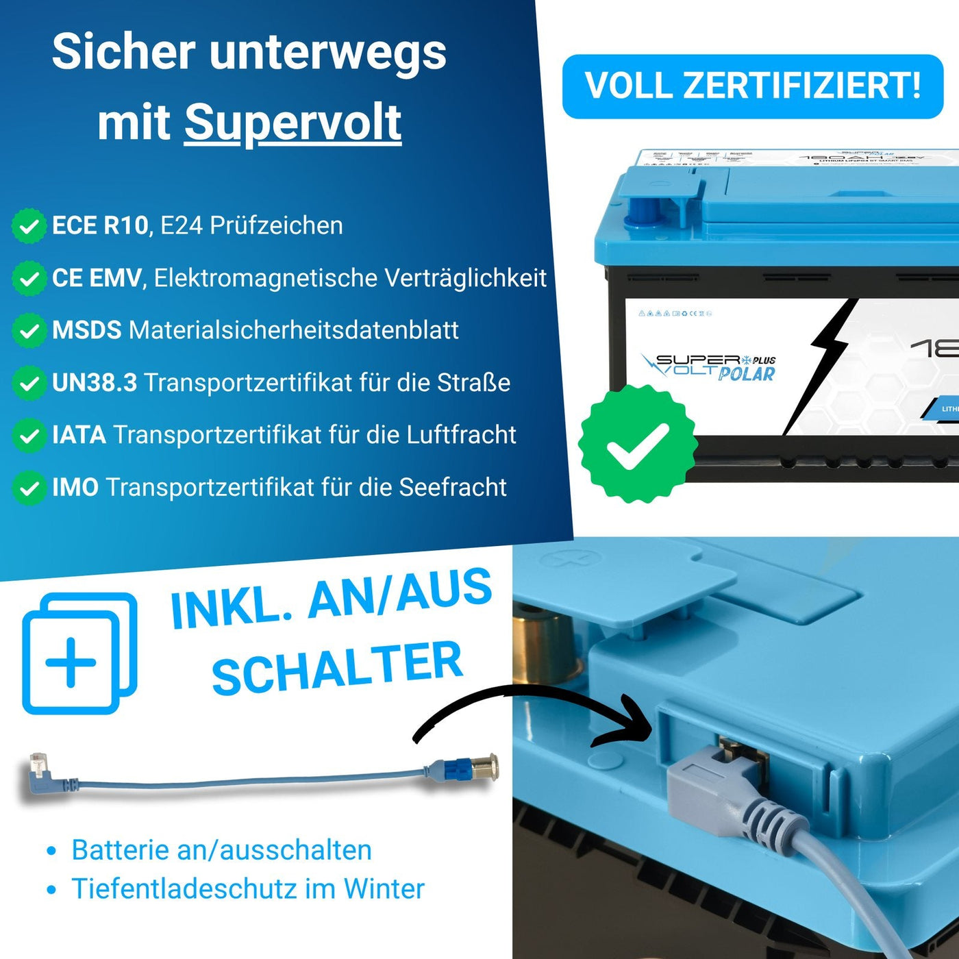Supervolt Polar 360 Ah Set – BMS und Bluetooth-App