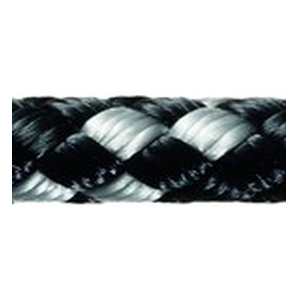 Robline 8-Plaited Dinghy – schwarz-silber