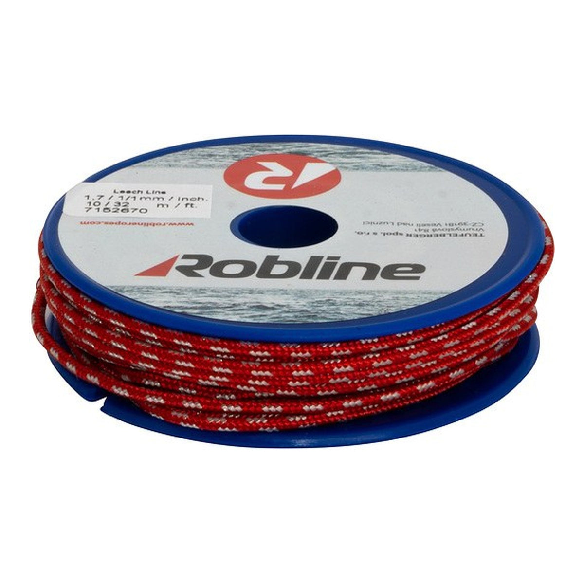 Robline Achterliekleine Minispule – rot-silber